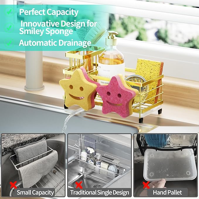 HapiRm Sink Caddy Sponge Holder - Image 7