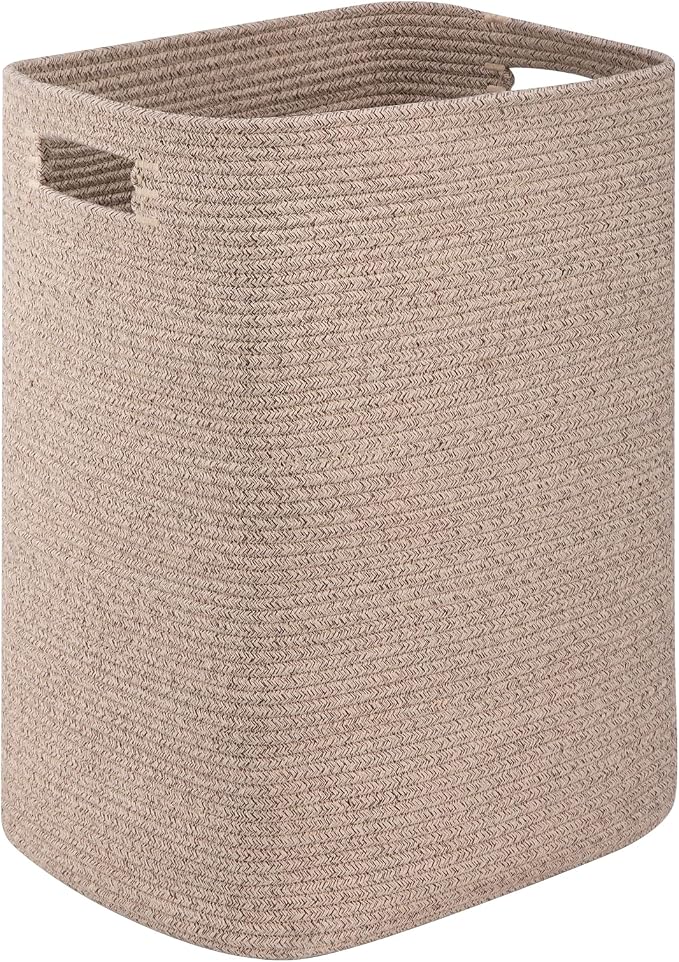 OIAHOMY Laundry Hamper, Rectangle Cotton Laundry Basket - Image 8