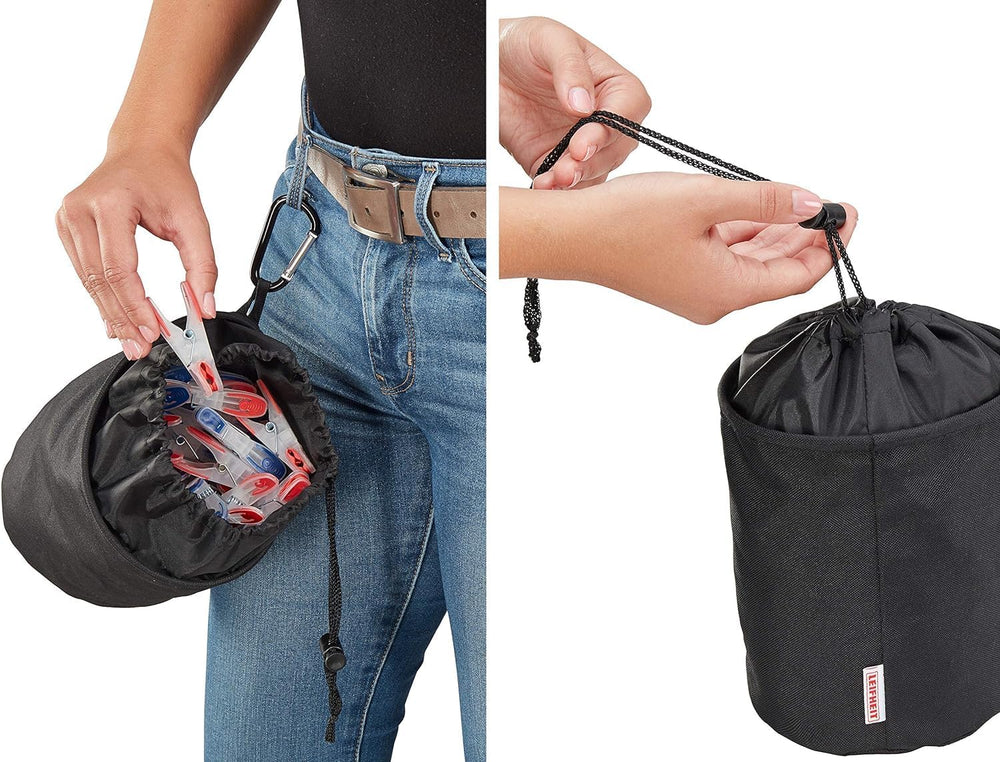 Leifheit Peg Bag, Clothes Peg Holder, for up to 100 Pegs, Clothes Pegs, Fresh...