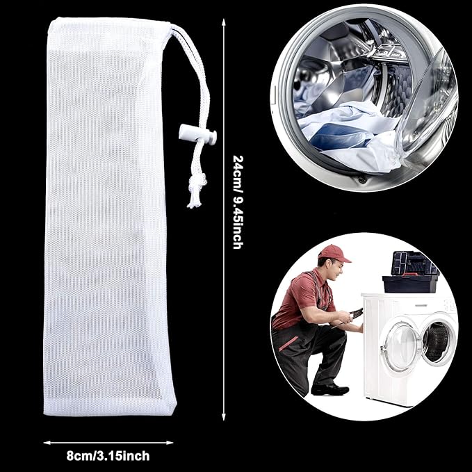 Lint Traps Catcher for Washing Machine Nylon Mesh Lint Traps for Home Laundry - Image 7