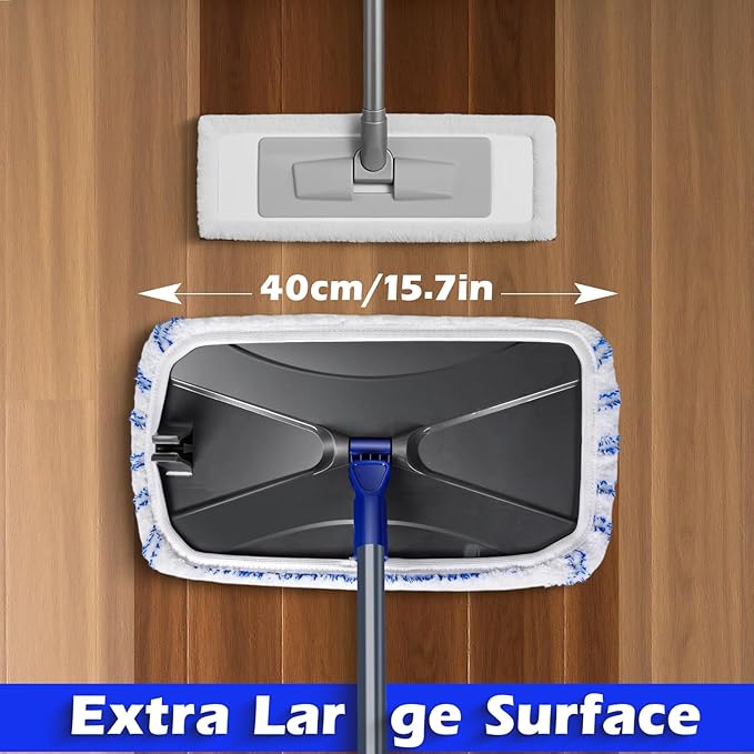 MASTERTOP Microfibre Flat Mop, Extended Wet Dry Large Floor Mop - Image 2