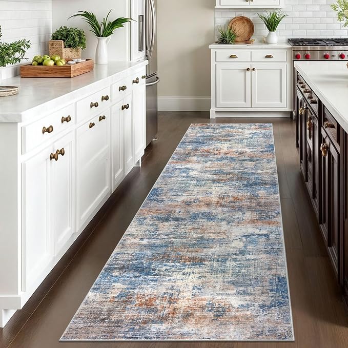 IOHOUZE Abstract Runner Rug 3x10 Ft Washable Runners - Image 2