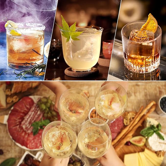 2 Pack Silicone 2 Inch Large Ice Cube Molds - Image 9