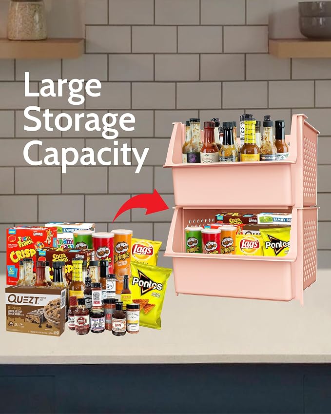 Skywin Plastic Stackable Storage Bins - Image 2