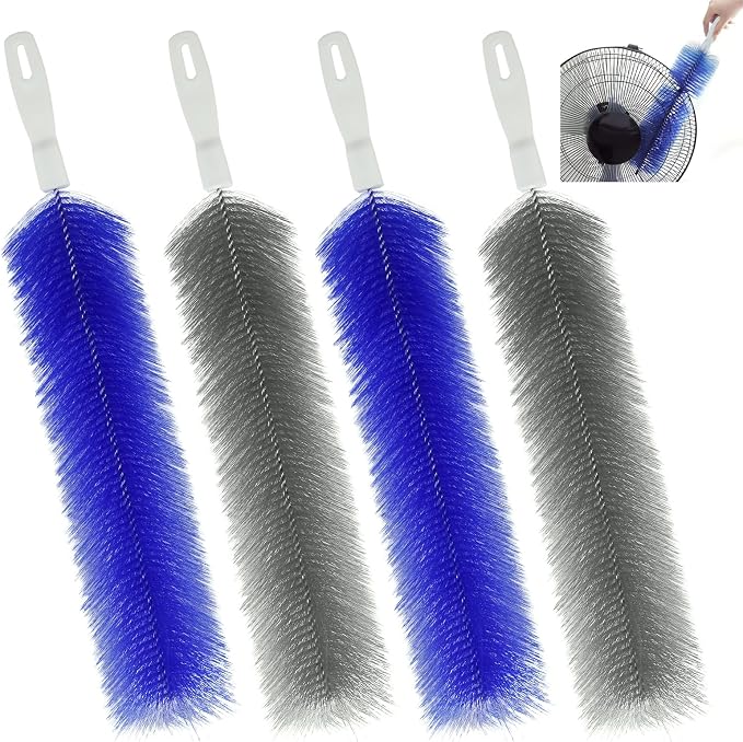 4 Pcs Cobweb Duster, Bendable Fan Cleaner Brushes Set Reusable, Plastic by Unknown