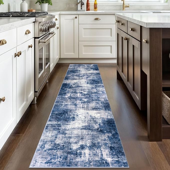 IOHOUZE Abstract Runner Rug 2x8 Ft Washable Runners - Image 2