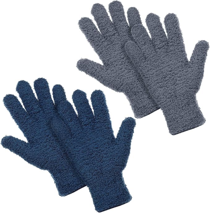 Patelai 2 Pairs Microfiber Gloves by Patelai