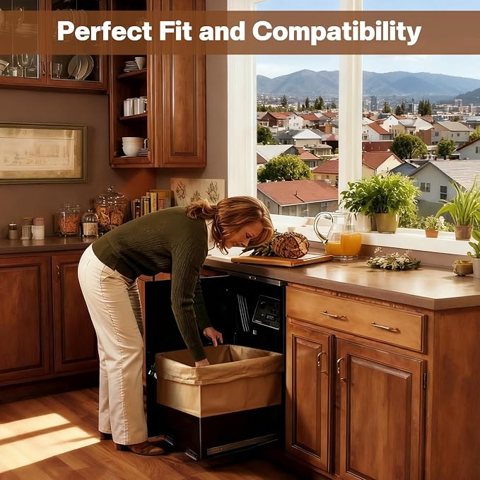 30 Pcs Trash Compactor Bags for Kitchen Pre-Cuffed Heavy Duty Kraft Paper - Image 6