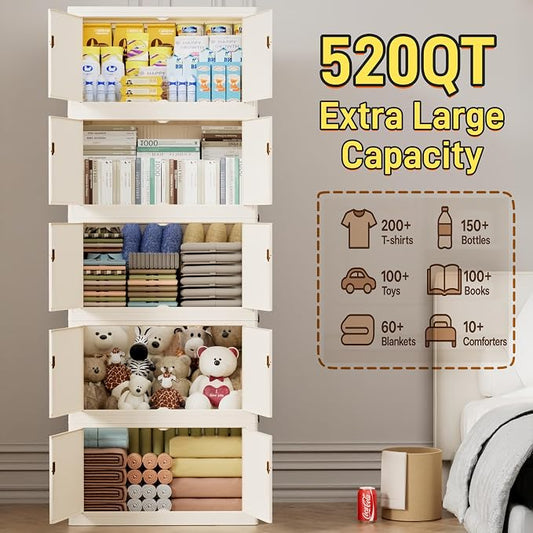 520QT/130GAL Stackable Storage Bins - Image 2