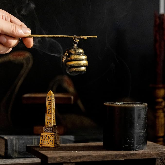 AIM & GGKK Vintage Bronze Beehive Candle Snuffer Extinguisher - Image 5