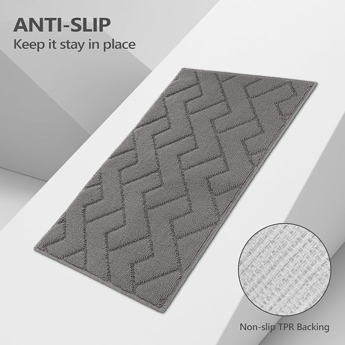 hicorfe Indoor Doormat, Front Back Door Mat Rubber Backing Non Slip Door Mats - Image 6