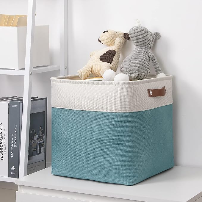 DULLEMELO Cube Basket for Storage, Collapsible Fabric Cube for Organizing - Image 7