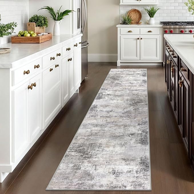 IOHOUZE Abstract Runner Rug 2x10 Ft Washable Runners - Image 2