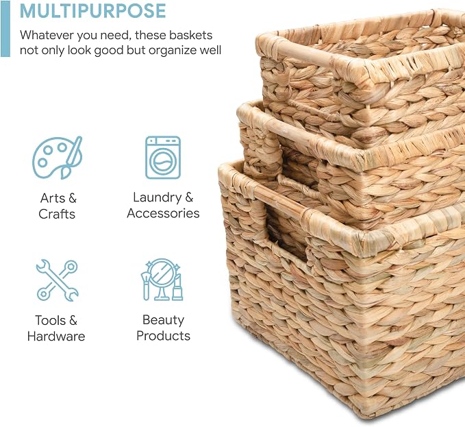 Water Hyacinth Storage Baskets - Image 3