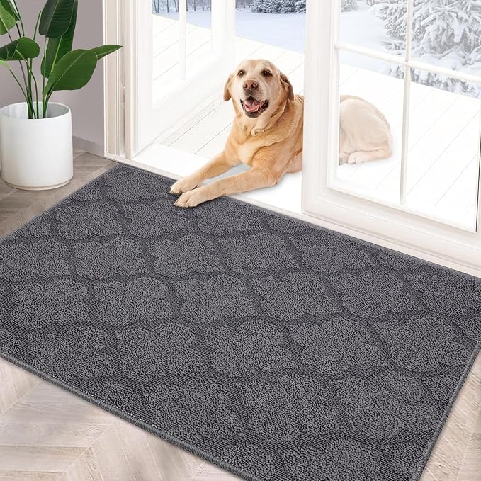FONEYI Indoor Door Mat, Entrance Rug 24" x 36" Non-Slip Rubber Backing by FONEYI