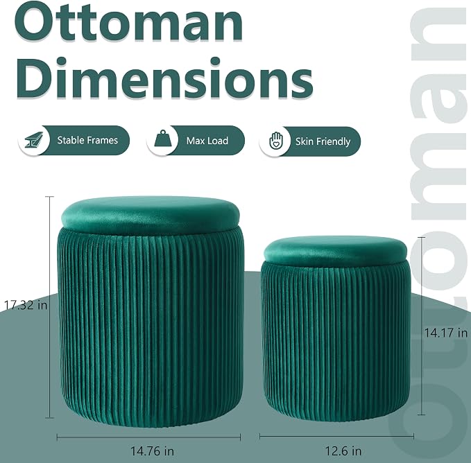 Royal Windsor Round Ottoman - Image 3