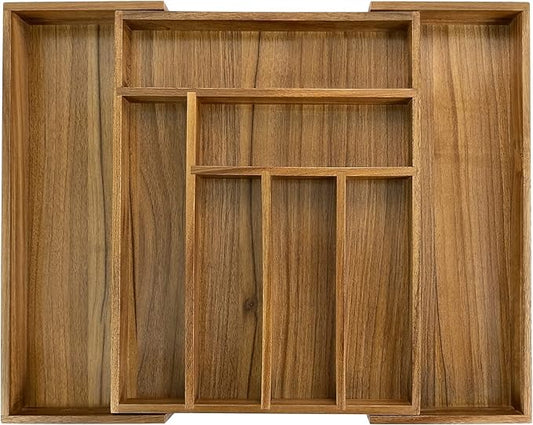 Luxury Acacia Kitchen Drawer Organizer by EcoFives