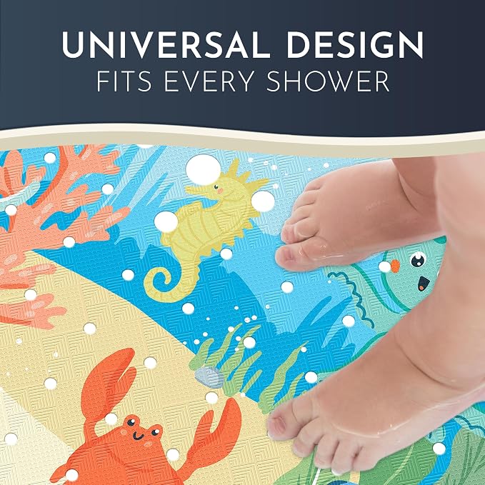 Homerella Anti Slip Shower Mat | Anti Mold Non Slip Bathtub Mat - Image 2