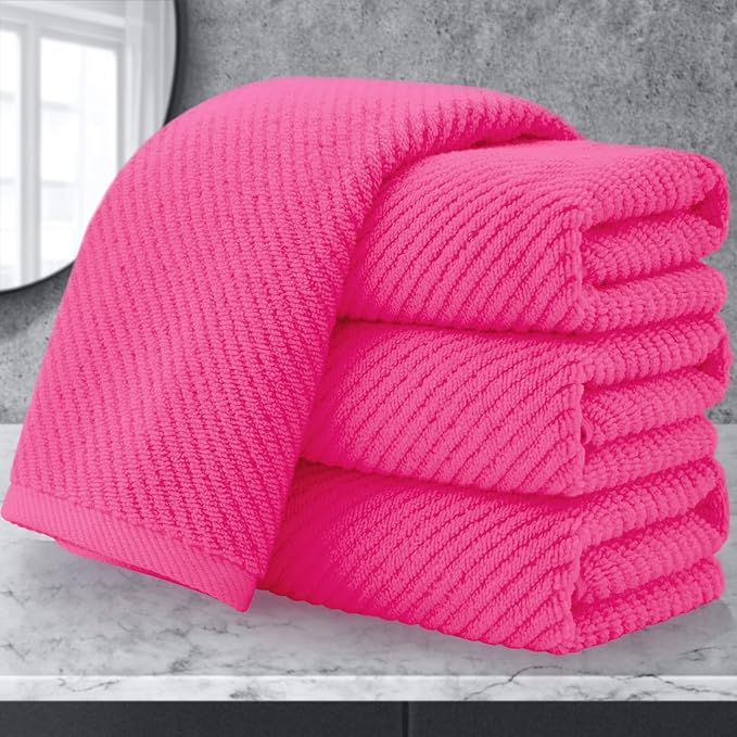 VOOVA & MOVAS Bathroom Hand Towels Set of 4, Large 18"x28" by VOOVAMOVAS