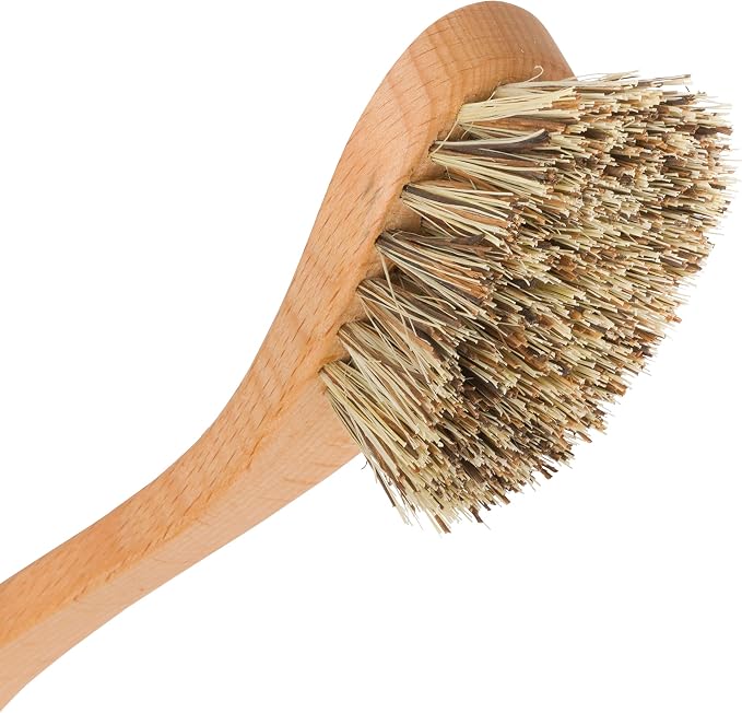 REDECKER Curved Dish Brush, Natural Union Plant Fiber Bristles, Ergonomic Design - Image 2