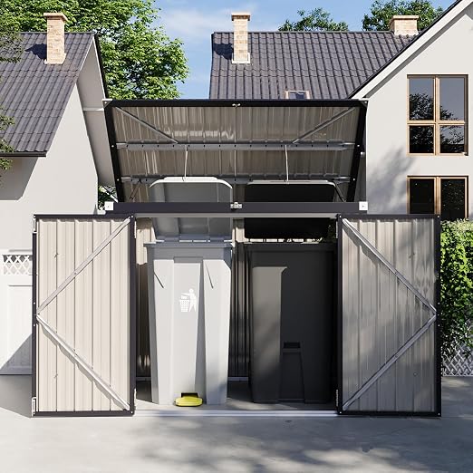 Aoxun 3.3' x 5.6' Metal Storage Shed by Aoxun