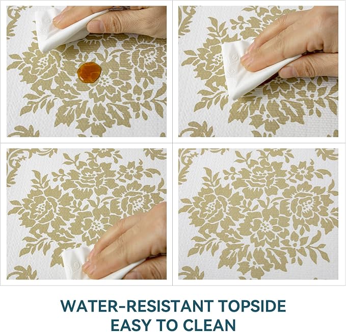 Shelf Liner for Kitchen Cabinets Non Adhesive Kitchen Drawer Liner, Waterproof - Image 6