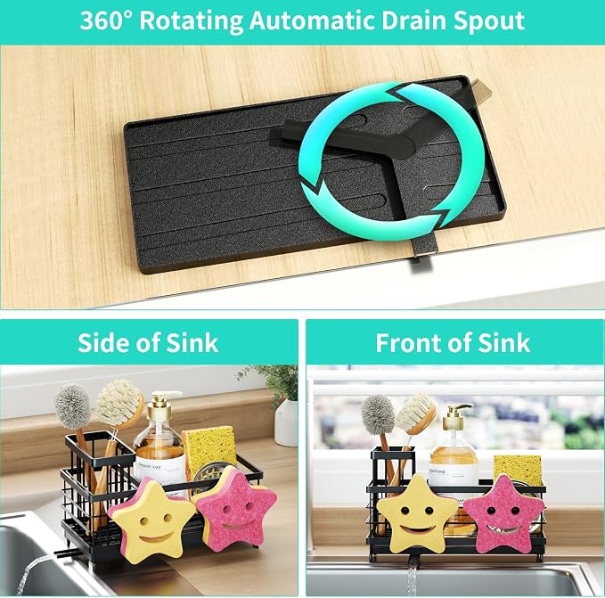 HapiRm Sink Caddy Sponge Holder - Image 3
