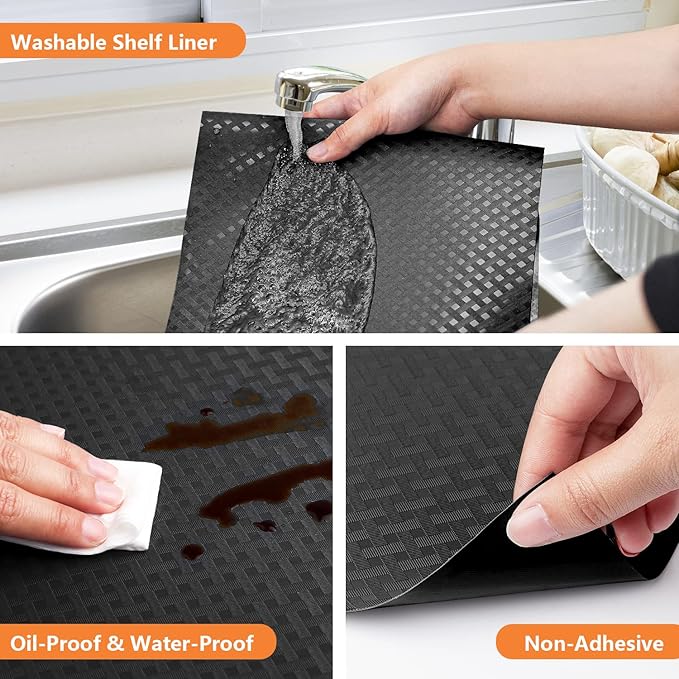 Shelf Liners for Kitchen Cabinets Refrigerator Liners Waterproof & Oil-Proof - Image 4