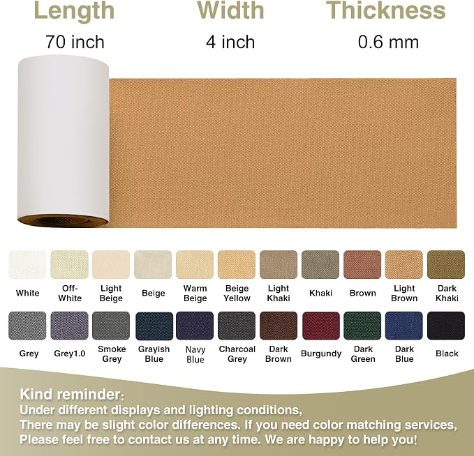 Canvas Repair Tape 4×70 Inch Waterproof Self-Adhesive Fabric Repair Patch - Image 4