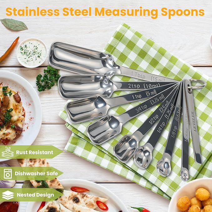 9 Pcs Measuring Spoons Set - Image 5