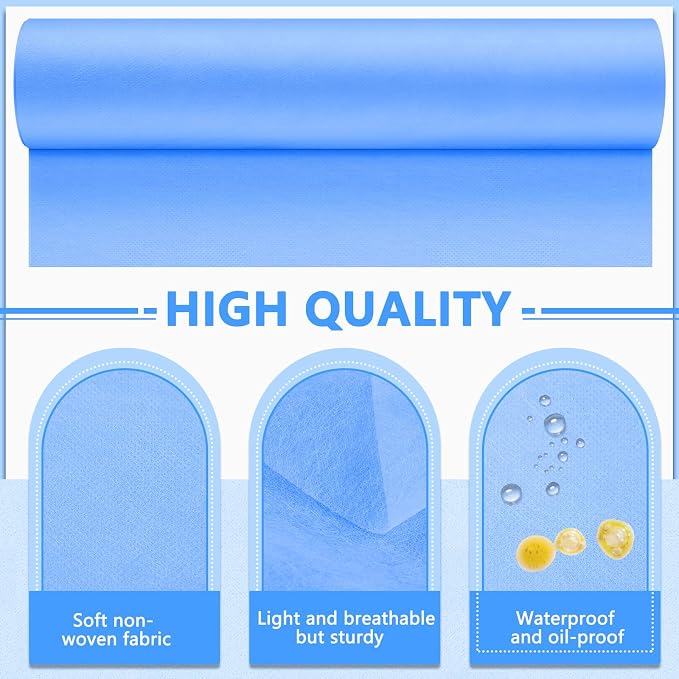 Tudomro 2 Roll Disposable Non Woven Bed Sheets 24 x 71 Inch Massage Table Paper - Image 4