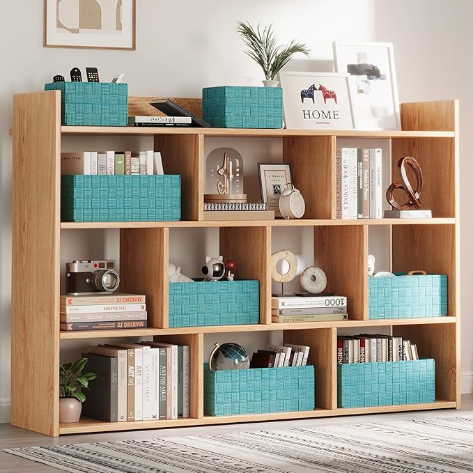 Woven Storage Baskets, Storage Bins, Cube Basket Container Baskets Storage - Image 3