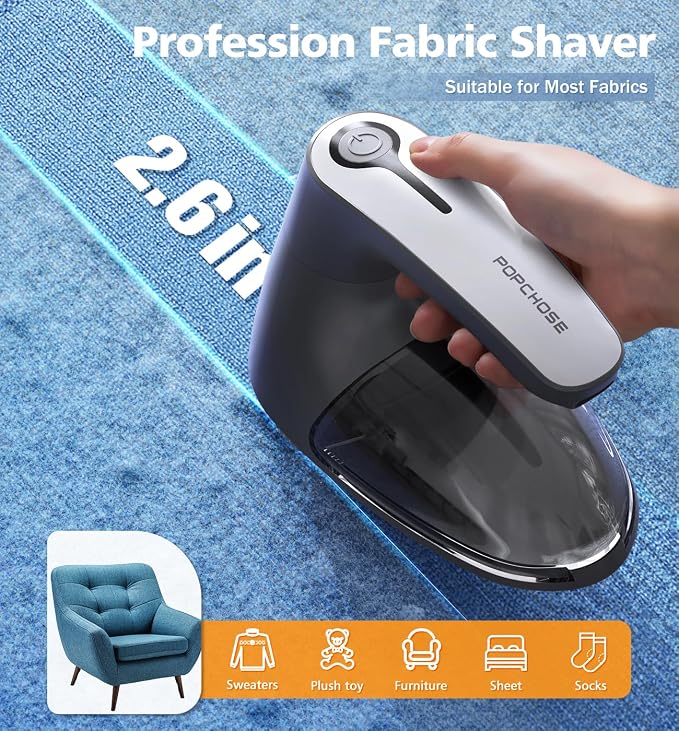 POPCHOSE Fabric Shaver for Clothing, Electric Lint Remover Sweater Shaver to - Image 5