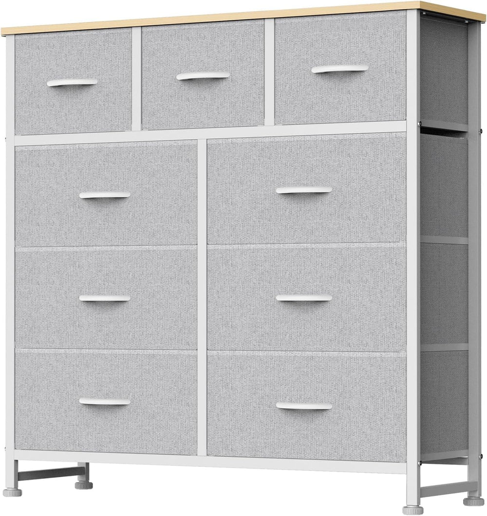 DUMOS 9 Drawer Dresser for Bedroom, Storage Organizer Chest of Drawers