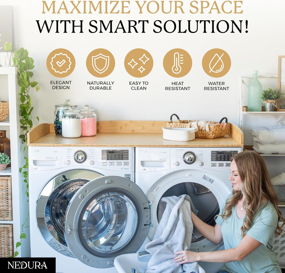 Nedura Washer Dryer Countertop for Washing Machine w/Anti-Vibration Pads&...