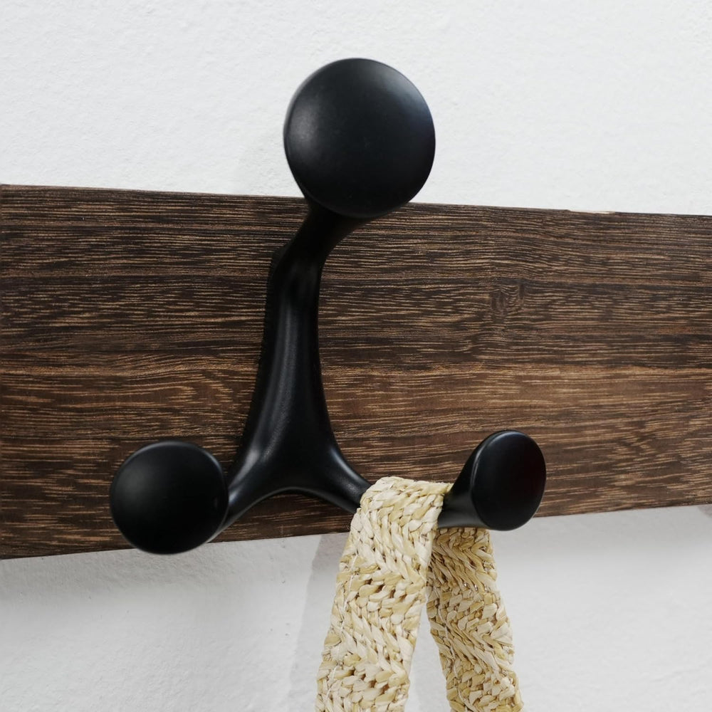 WEBI Coat Rack Wall Mount,30" Solid Wood Coat Hooks Wall Mounted Coat Ha...
