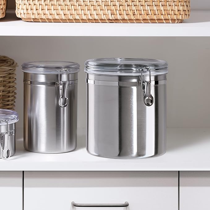 Oggi Stainless Steel Kitchen Canister 62 fl oz - Image 6