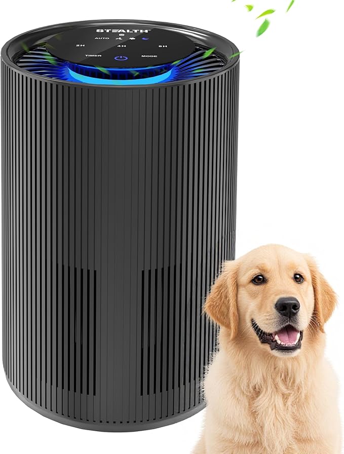 STEALTH Air Purifiers for Home Allergies Pets Hair Dander Pollen Up to 1345 by Stealth
