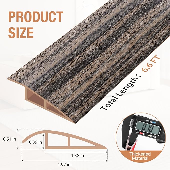 Floor Transition Strip Self Adhesive Vinyl Door Threshold - Image 5