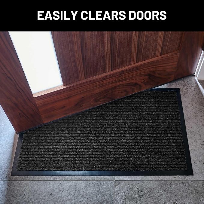 Sierra Concepts 2-Pack Front Door Mat Ribbed Black - Image 4
