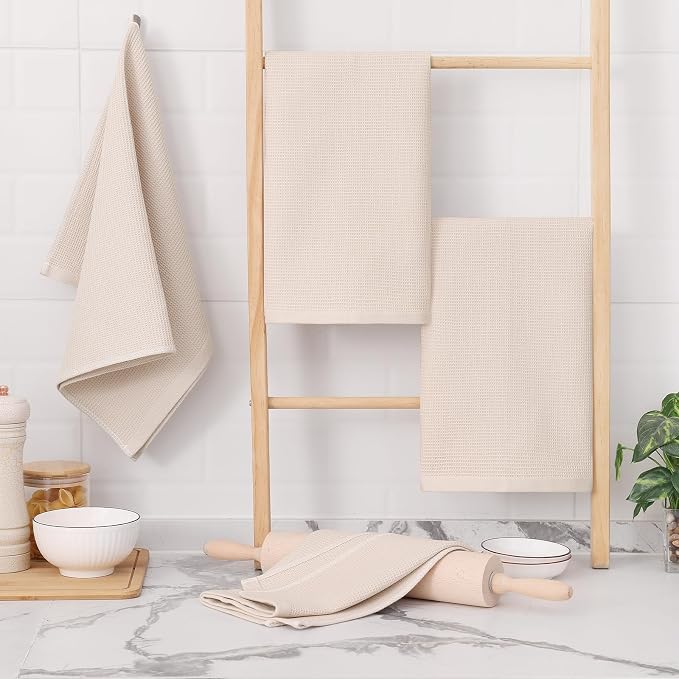 Homaxy 100% Cotton Waffle Weave Kitchen Towels - Image 7