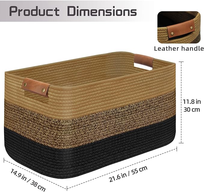 Large Collapsible Laundry Basket, Clothes Hamper - Image 2