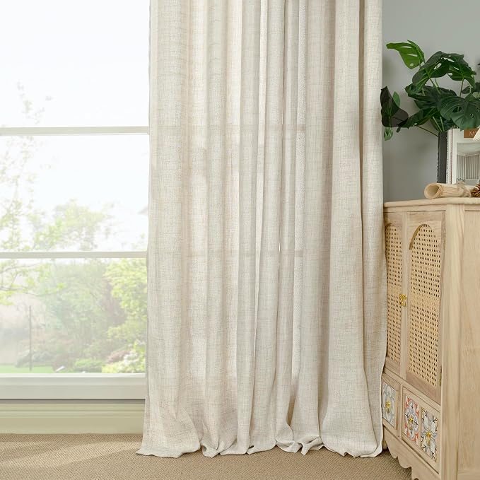 YoungsTex Linen Curtains 63 Inch Length - Image 8