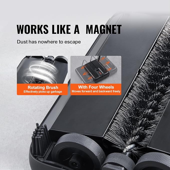 VEVOR Carpet Sweeper Manual, Floor Sweeper - Image 3