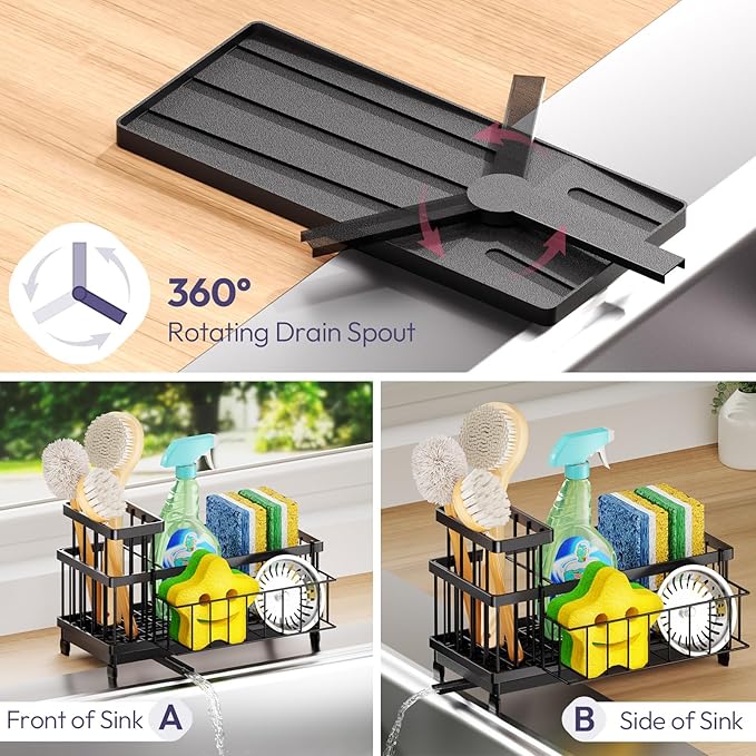 SWTYMIKI Sink Caddy Sponge Holder - Image 2