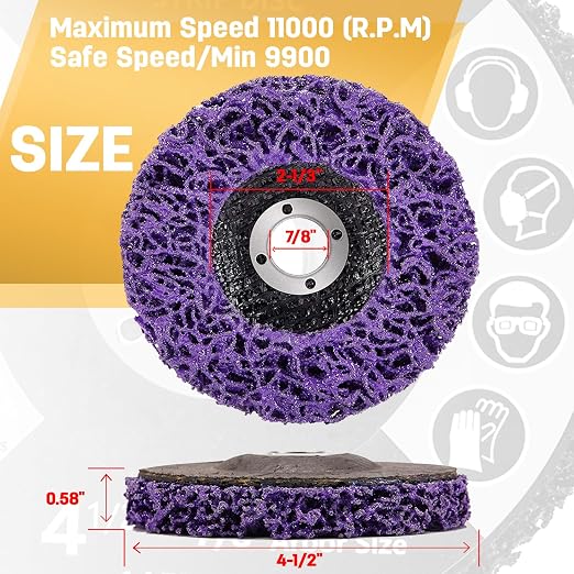 10 Pack Strip Discs Rust Remover Wheel Stripping Wheel - Image 2