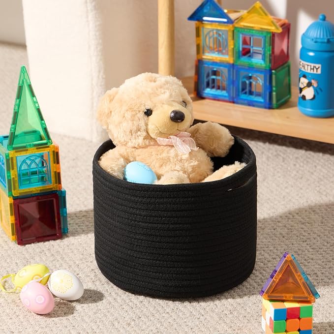 Small Basket for Organizing | Cube Shelf Closet Storage Baskets | 9.7×9.7×7.1” - Image 4