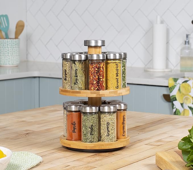 Orii 16 Jar Spice Rack with Spices Included - Image 3