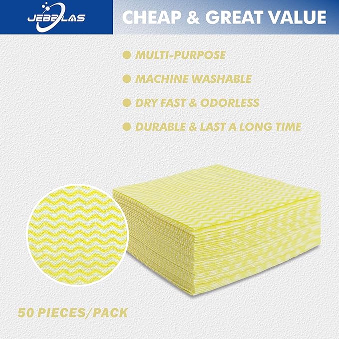 JEBBLAS Handi Wipes Reusable Cloths Dry Cleaning Cloths Dish Towel Dish Cloths - Image 3