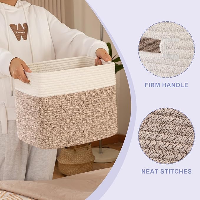 OIAHOMY Storage baskets for Shelf, Toy Storage Basket, Collapsible Storage Bins - Image 3